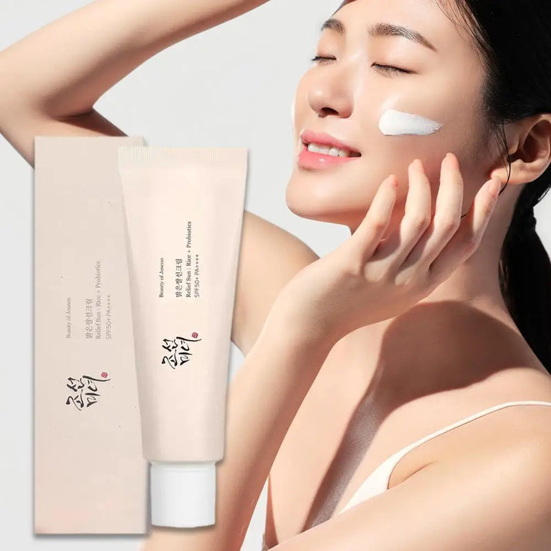 2pcs Rice Sunscreen Lotion Long-Lasting Sun Protection Lightweight And Non-Greasy Sun Block Prevent Sunburn Face Body Skin Care
