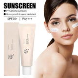 2pcs Rice Sunscreen Lotion Long-Lasting Sun Protection Lightweight And Non-Greasy Sun Block Prevent Sunburn Face Body Skin Care