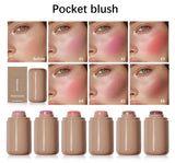 3-in-1Blush Stick Lasting Brightens Facial Cheek Stick Moisturizing Flash Lip Gloss Makeup Lip Gloss Face Rouge